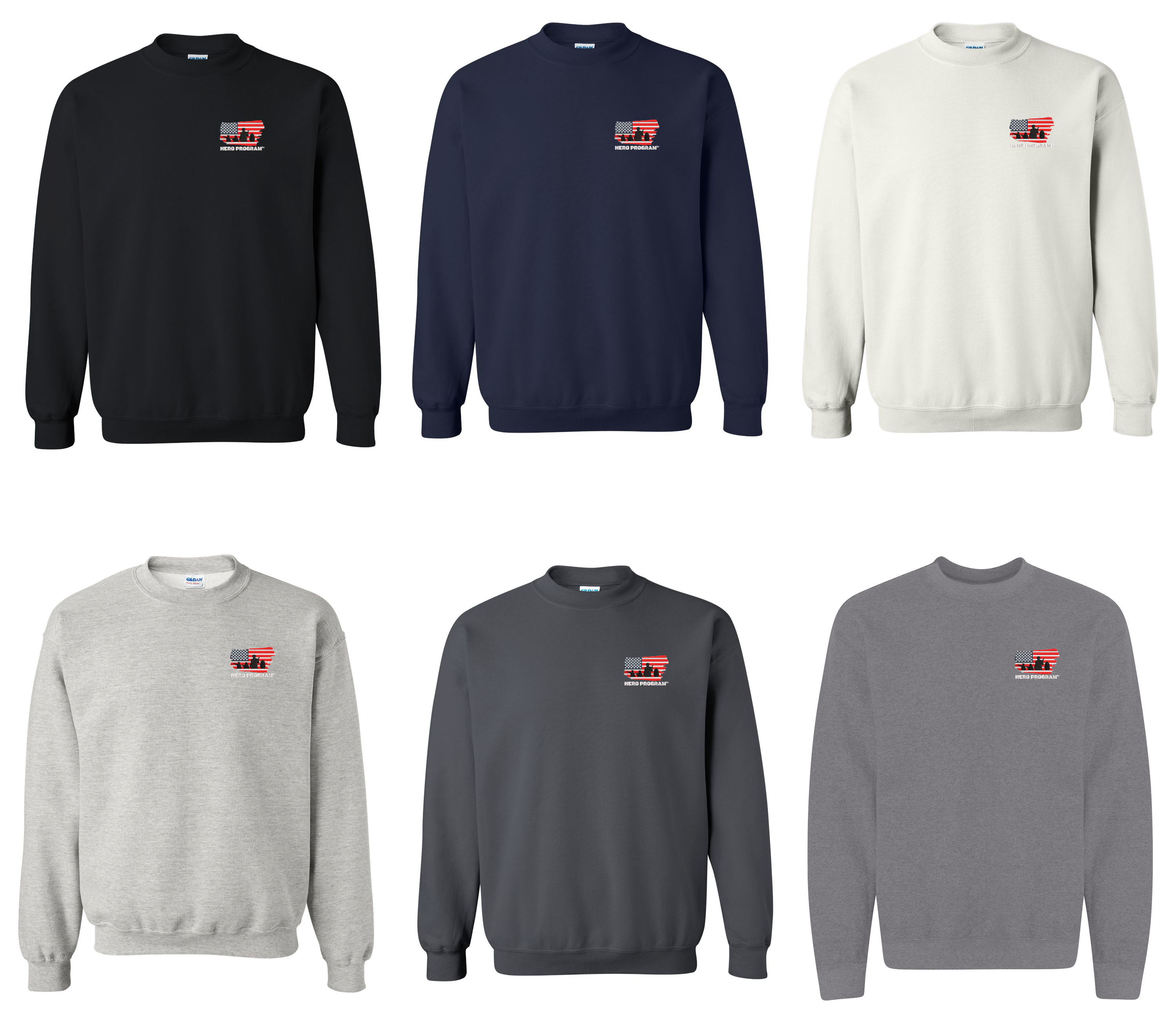 Hero Program TM Crewneck Sweatshirt - Embroidered